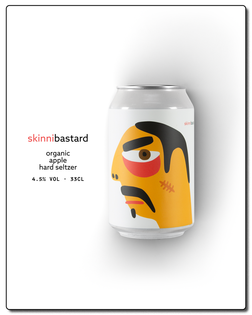 Skinni Bastard | Organic Apple Hard Seltzer 4.5%, 33cl