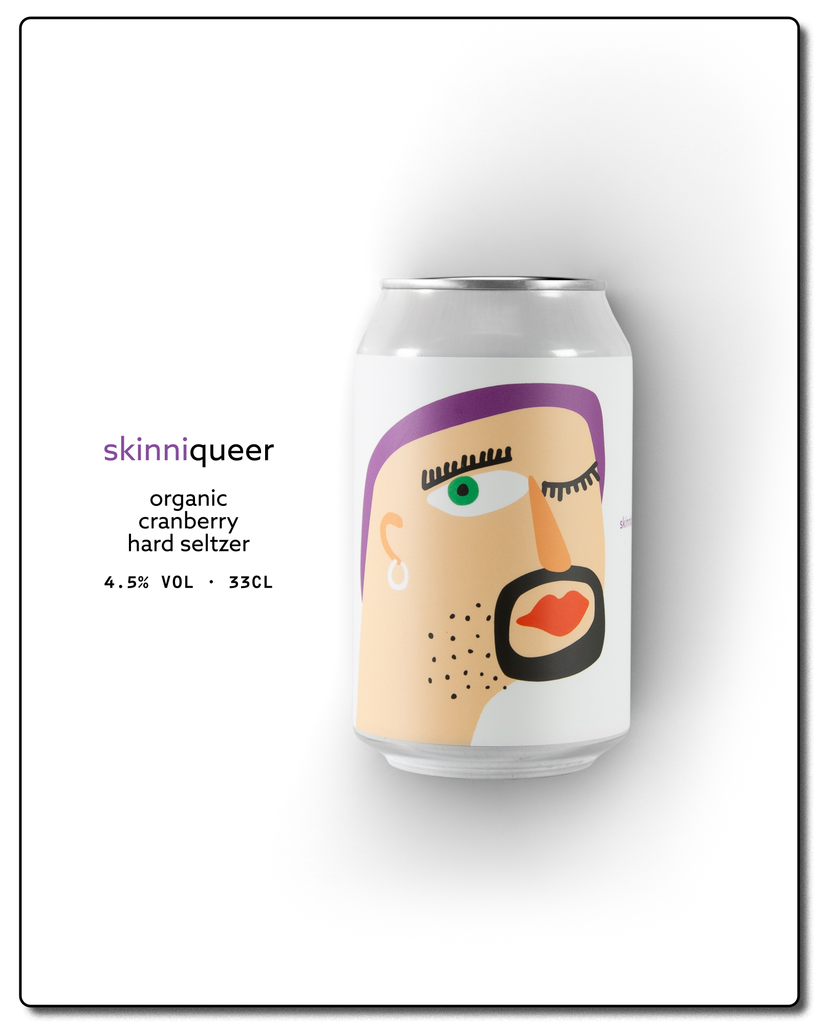 Skinni Queer | Organic Cranberry Hard Seltzer 4.5%, 24x33cl (parim enne möödas!)